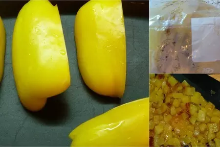 Свиная корейка на гриле с фаршированными помидорами на гарнир: шаг 9