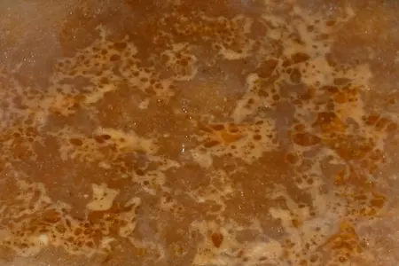 Свиная корейка на гриле с фаршированными помидорами на гарнир: шаг 15