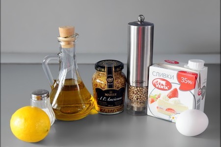Форель, маринованная в оливковом масле и лаймовом соке с горчичным соусом.: шаг 4