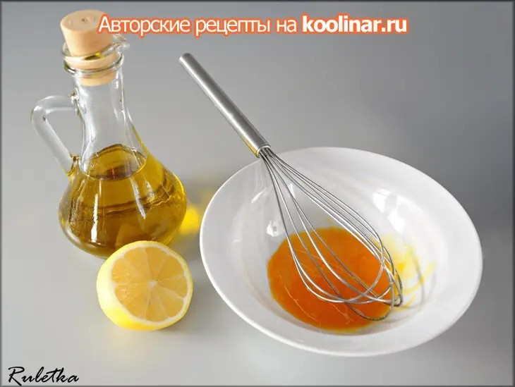 Форель, маринованная в оливковом масле и лаймовом соке с горчичным соусом.: шаг 5