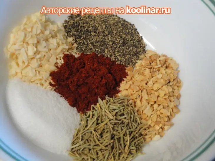 Мясо с чесноком, розмарином и картофелем: шаг 2