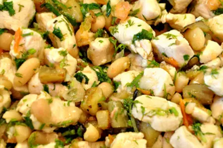 Пита с начинкой из куриной грудки, баклажанов и фасоли (домашний фаст-фуд): шаг 4