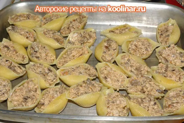 Конкильони с двумя начинками на обед и на десерт / дуэль: шаг 5