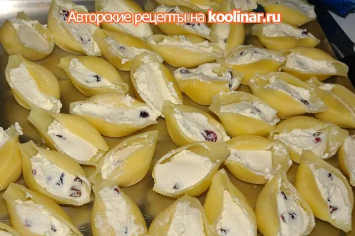 Конкильони с двумя начинками на обед и на десерт / дуэль: шаг 9