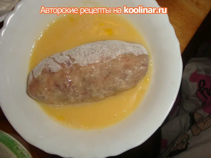 Зразы мясные в двойной панировке "чернослив в гостях у мяса": шаг 3