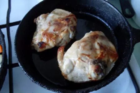 Куриные окорочка с соусом и овощами: шаг 1