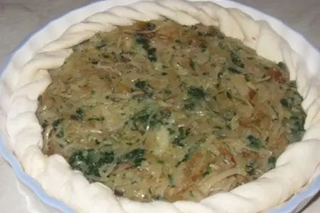 Пирог с капустой и шпинатом: шаг 3