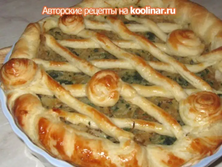 Пирог с капустой и шпинатом: шаг 5