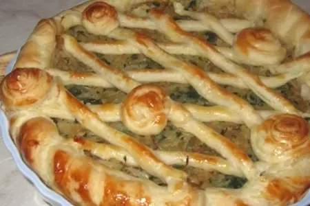 Пирог с капустой и шпинатом: шаг 5