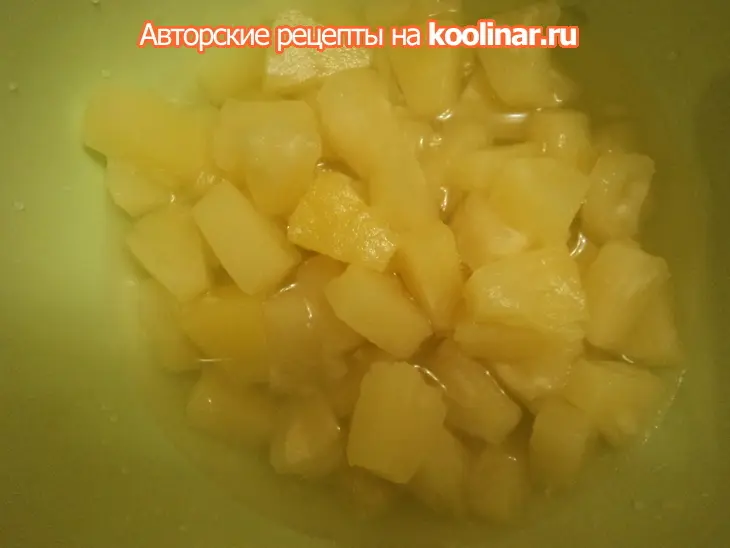 Торт шоколадно-йогуртовый с ананасами.: шаг 3