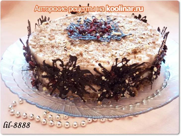 Торт шоколадно-йогуртовый с ананасами.: шаг 8