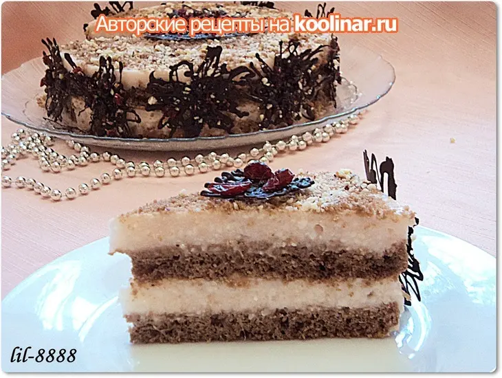Торт шоколадно-йогуртовый с ананасами.: шаг 9