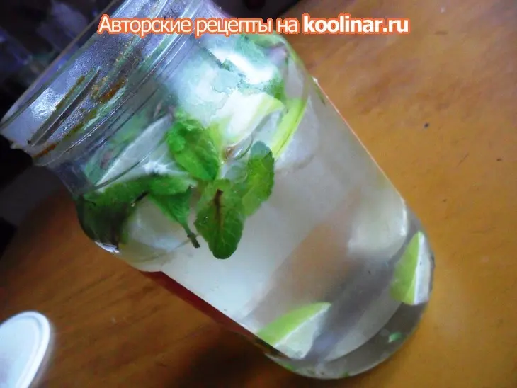 Мятно-лаймовый микс: шаг 2