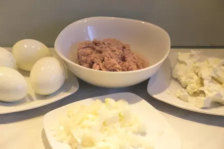 Яично-тунцовый паштет: шаг 1