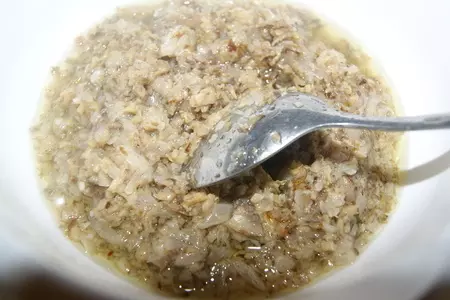 Вареники с мясом и грибной заправкой.: шаг 5