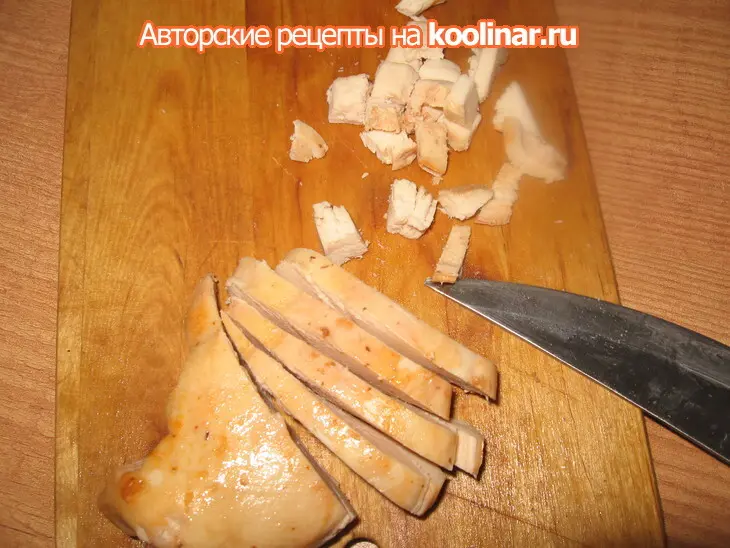 Салат с курицей в горчичном соусе: шаг 2