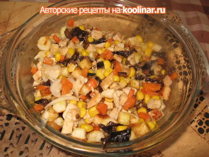 Салат с курицей в горчичном соусе: шаг 5