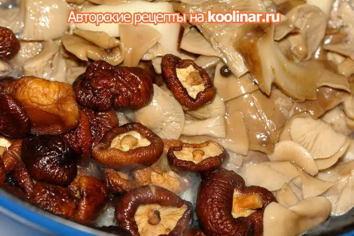 Паста домашняя "птички" с грибами в сливочном соусе: шаг 10