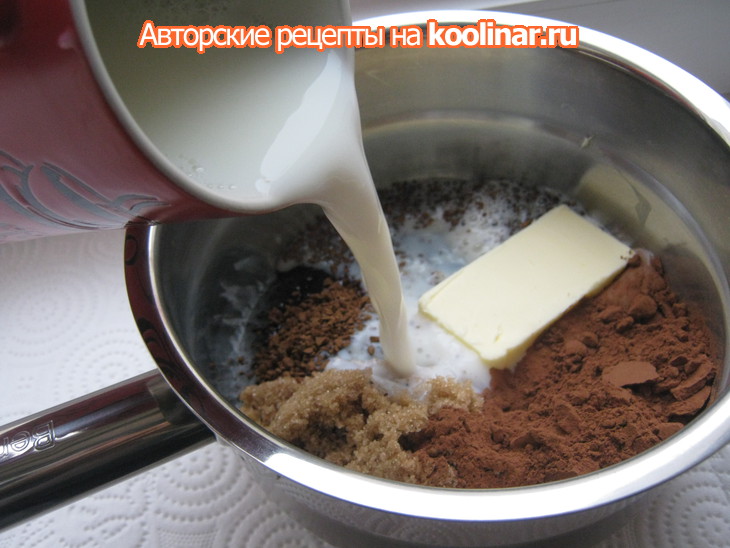 Шоколадный кекс с джемом (low-fat chocolate cake).: шаг 2