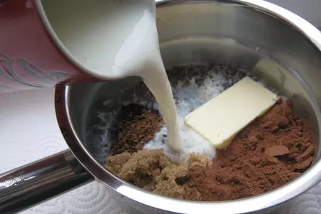 Шоколадный кекс с джемом (low-fat chocolate cake).: шаг 2