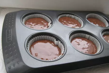 Шоколадный кекс с джемом (low-fat chocolate cake).: шаг 5