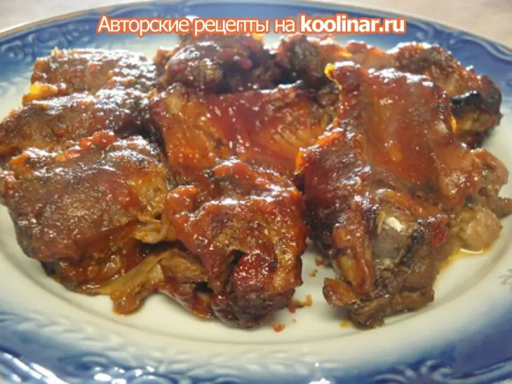 Говяжьи рёбра под острым соусом с бакарди: шаг 8