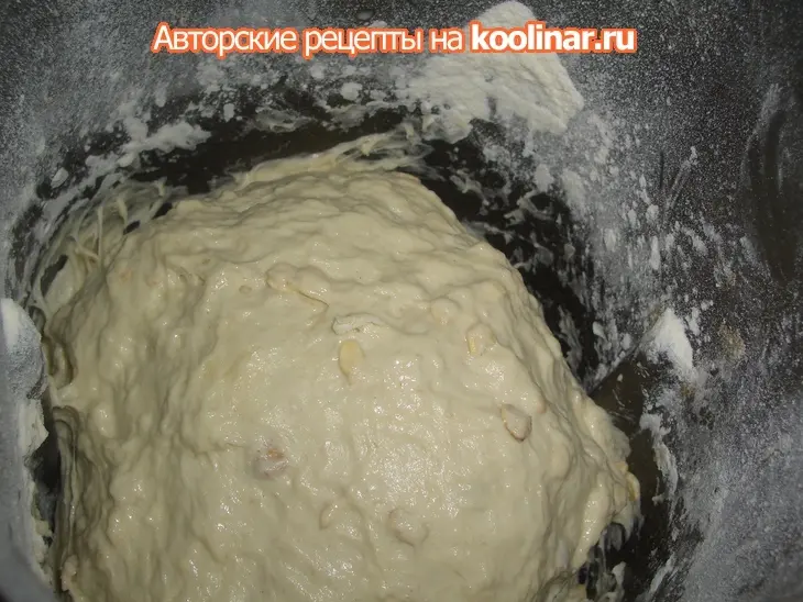 Хлеб "крученый" (с медом,овсянкой и горчицей): шаг 4