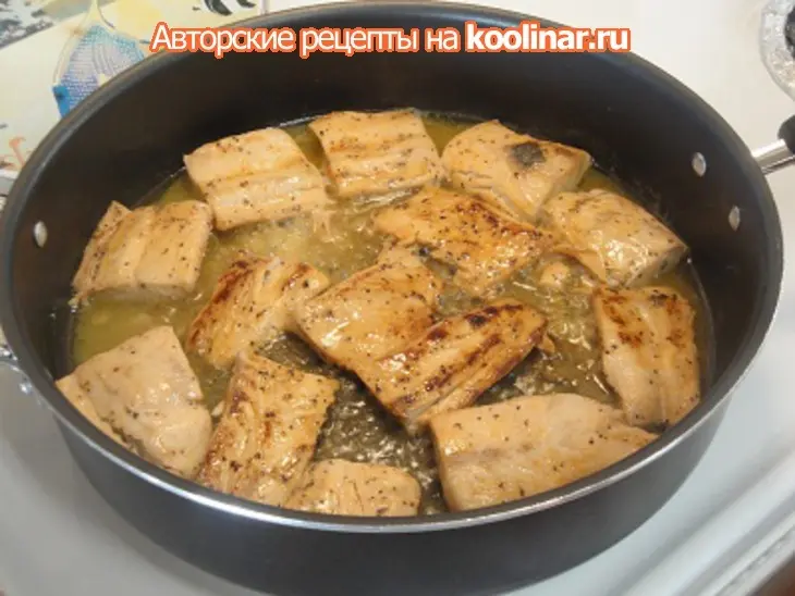 Острая рыба под горчично - апельсиновым соусом: шаг 4
