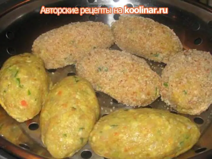 Рыбные котлеты с сыром на пару: шаг 1