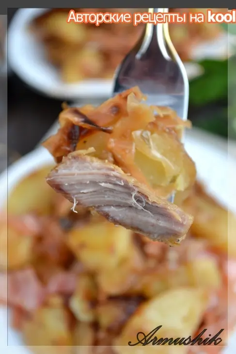Жареное мясо с кислой капустой и картошкой: шаг 8