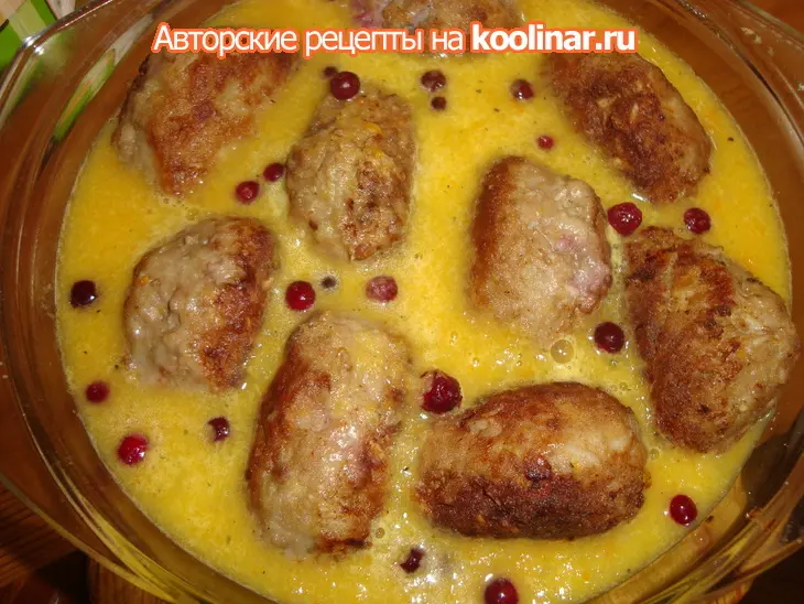 Тефтели сибирские с сюрпризом: шаг 11