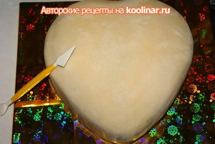 Торт "красная роза - эмблема любви!": шаг 8