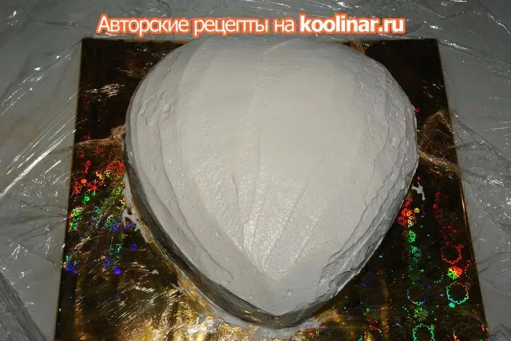 Торт "красная роза - эмблема любви!": шаг 11