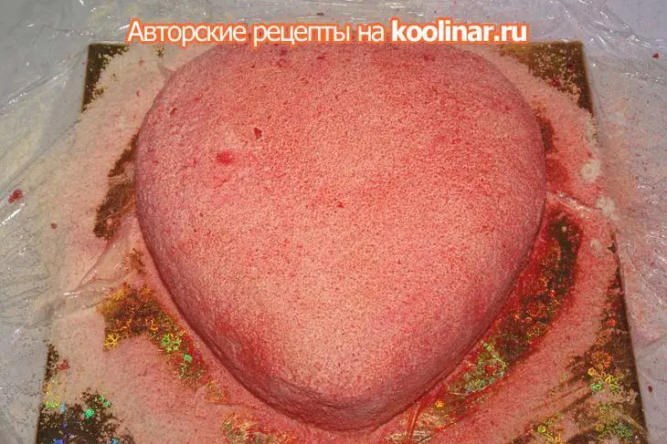 Торт "красная роза - эмблема любви!": шаг 13