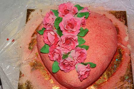 Торт "красная роза - эмблема любви!": шаг 15
