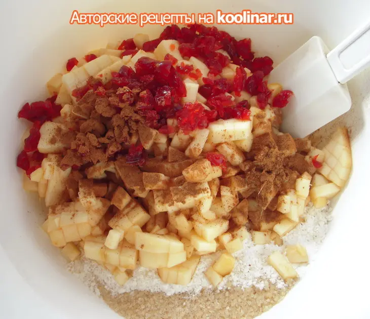 Яблочные кексы с овсяными хлопьями: шаг 1