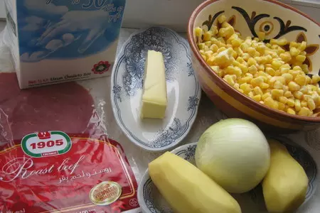 Густая похлёбка с беконом и кукурузой (creamy bacon and corn chowder).: шаг 1
