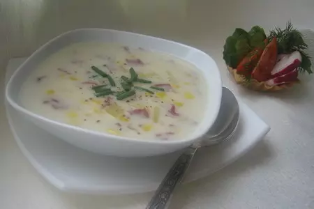 Густая похлёбка с беконом и кукурузой (creamy bacon and corn chowder).: шаг 6
