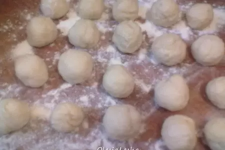 Вареники с картофелем и...с салом и...с луком))): шаг 9