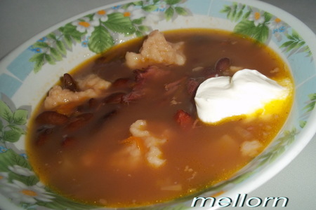 Фасолевый суп с галушками: шаг 6