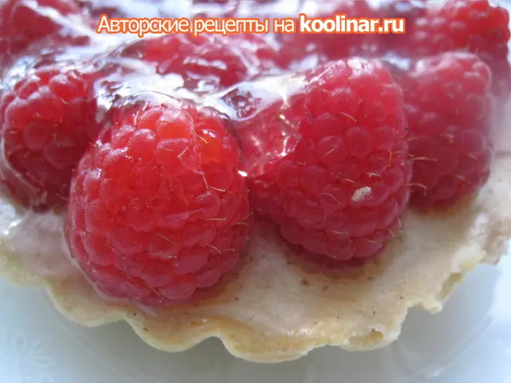 Тарталетки с малиной и заварным кремом: шаг 15