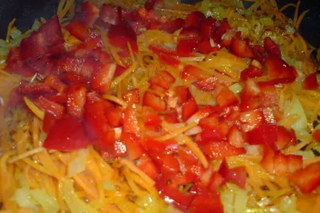 Блинчики,фаршированные овощами: шаг 1
