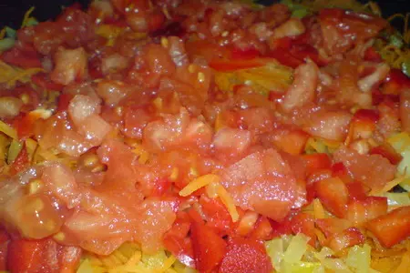 Блинчики,фаршированные овощами: шаг 2
