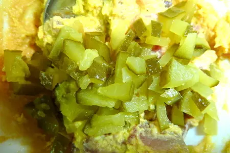 Закусочные "пирожные" с сельдью + вязанки с сельдью как бонус на закуску: шаг 4