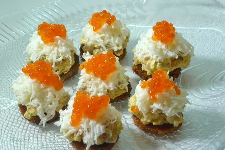Закусочные "пирожные" с сельдью + вязанки с сельдью как бонус на закуску: шаг 7
