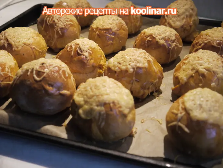 Томатно-базиликовые булочки „рыжики“: шаг 6