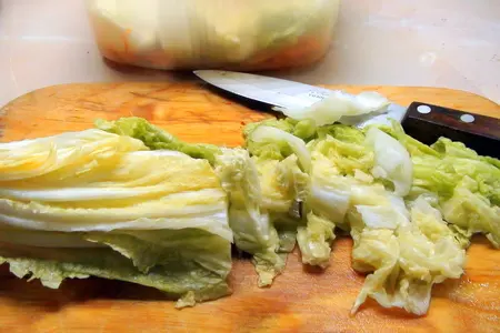 Острая закуска из пекинской капусты, по мотивам ким-чи: шаг 7