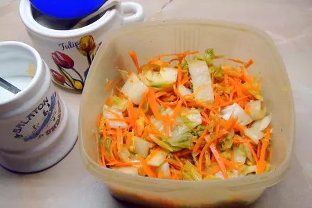 Острая закуска из пекинской капусты, по мотивам ким-чи: шаг 8