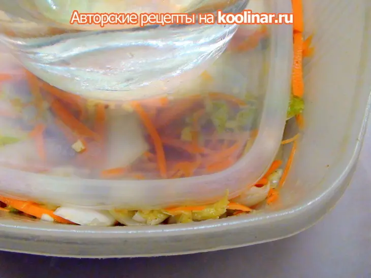 Острая закуска из пекинской капусты, по мотивам ким-чи: шаг 9