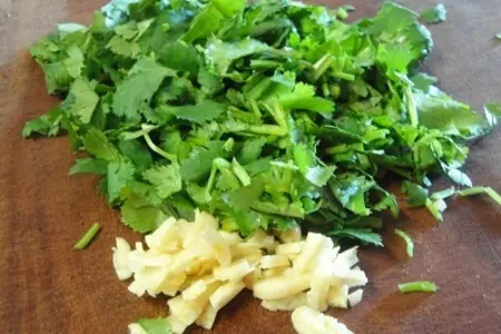 Крем суп с морскими гадами,беконом и грибами: шаг 6